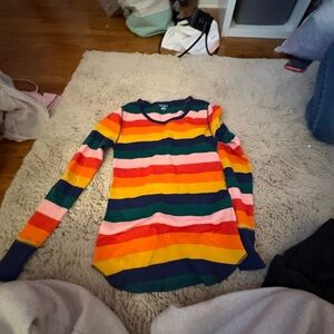 Old Navy Multicolor Striped Long Sleeve Tee